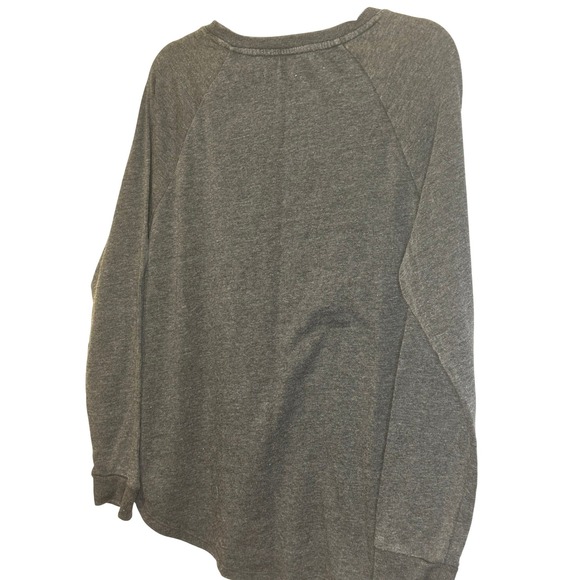 Grayson Threads Grey Bull Skull Graphic Long Sleeve Sweatshirt Junior's Large - Picture 2 of 5